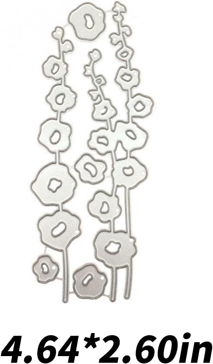 Lapoo 3D Backgrounds Frame Metal Cutting Die for Scrapbooking, New Cutting Dies DIY Album Card Making Decor Paper Craft Metal Die Cuts Party Wedding Decorations (Plum Blossom 4.6 x 2.6 in) - Image 4